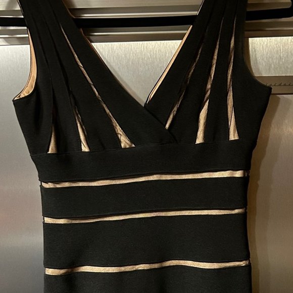 Cache Midi Black Dress - Size S - Picture 1 of 5